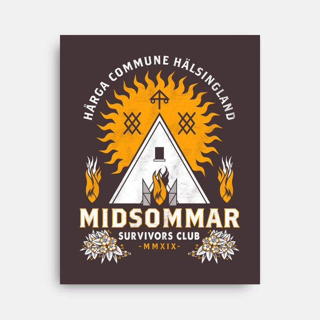 Midsommar Survival Club-none stretched canvas-Nemons