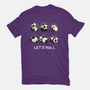 Let's Roll Panda-youth basic tee-Vallina84
