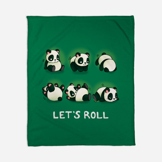 Let's Roll Panda-none fleece blanket-Vallina84