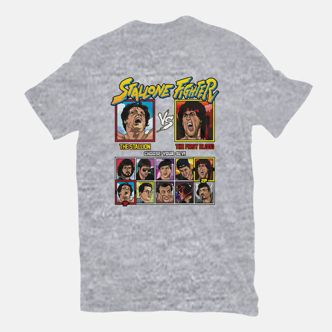 Stallone Fighter-womens basic tee-Retro Review
