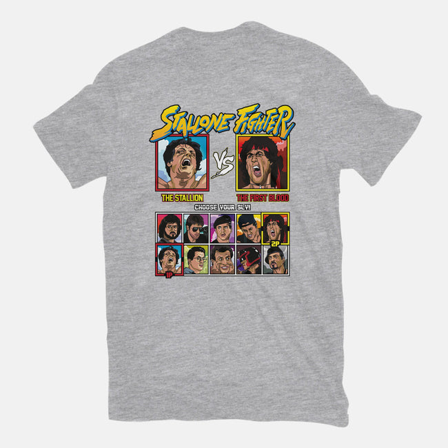 Stallone Fighter-unisex basic tee-Retro Review