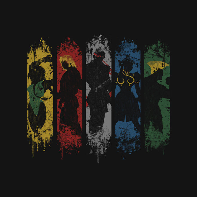 Shadow Fighters-mens basic tee-Skullpy