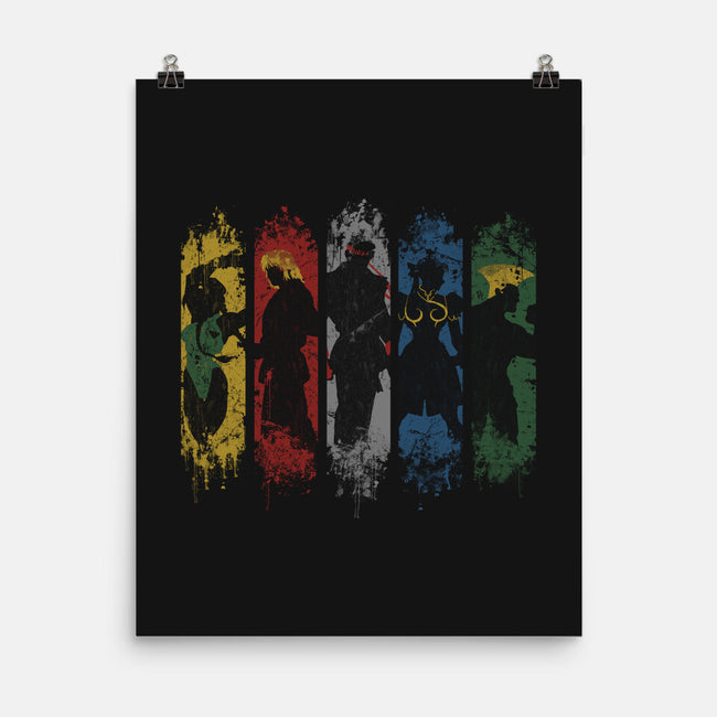 Shadow Fighters-none matte poster-Skullpy