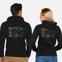 Shadow Fighters-unisex zip-up sweatshirt-Skullpy