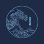 Neon Wave-none removable cover w insert throw pillow-fanfreak1