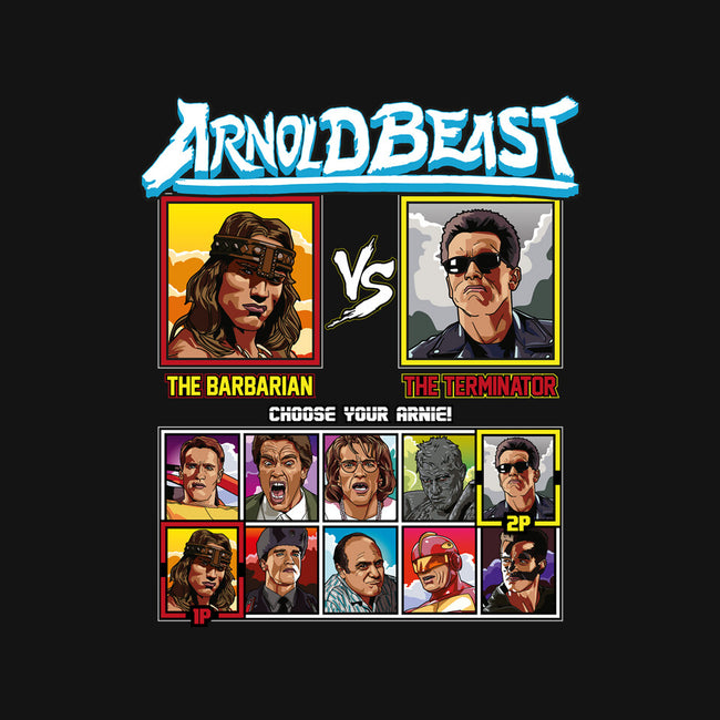Arnold Beast-womens basic tee-Retro Review