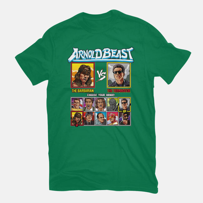 Arnold Beast-womens basic tee-Retro Review