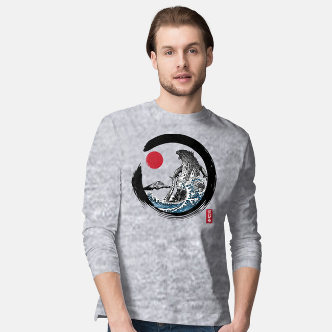 Enso Kaiju-mens long sleeved tee-DrMonekers