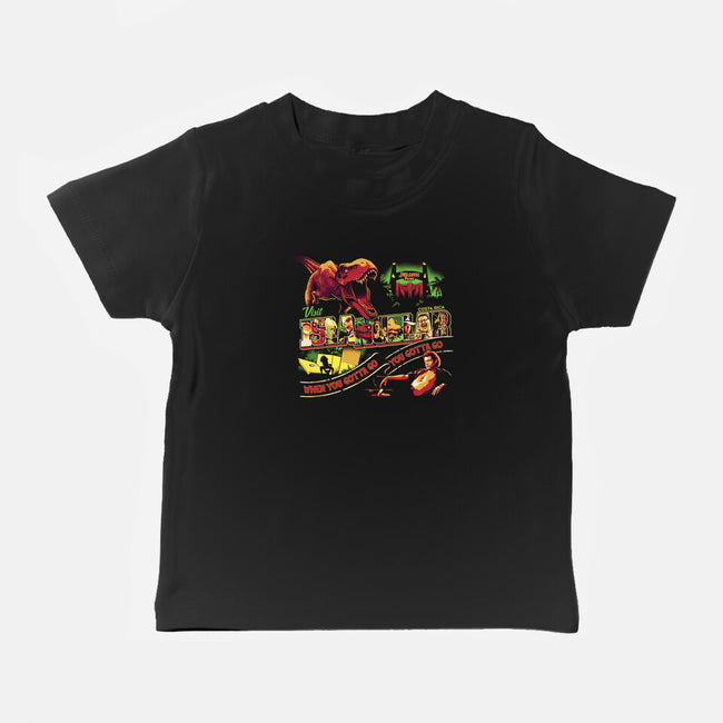 Visit Isla Nublar-baby basic tee-goodidearyan