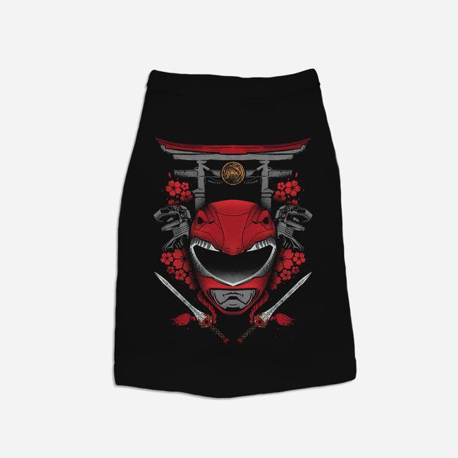 Red Power-dog basic pet tank-RamenBoy
