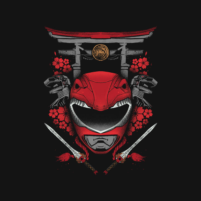Red Power-none removable cover w insert throw pillow-RamenBoy