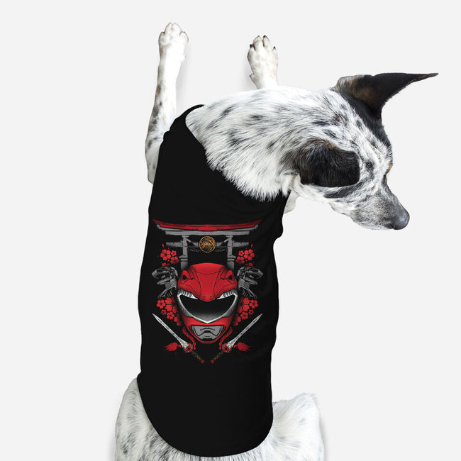 Red Power-dog basic pet tank-RamenBoy