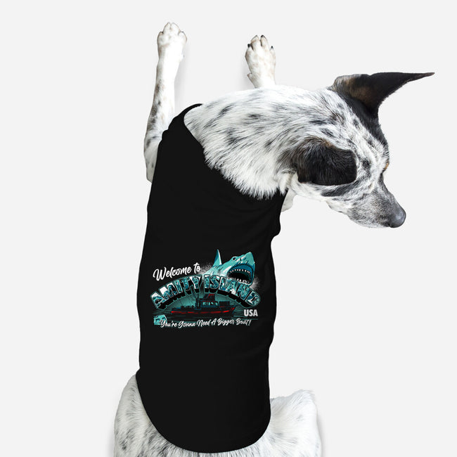 Welcome To Amity Island-dog basic pet tank-goodidearyan