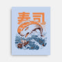 Moby Sushi-none stretched canvas-ilustrata