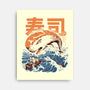 Moby Sushi-none stretched canvas-ilustrata