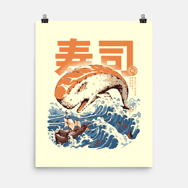 Moby Sushi-none matte poster-ilustrata