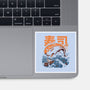 Moby Sushi-none glossy sticker-ilustrata