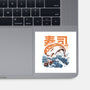 Moby Sushi-none glossy sticker-ilustrata