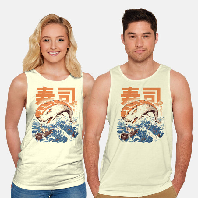 Moby Sushi-unisex basic tank-ilustrata