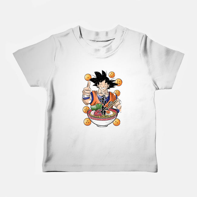 Saiyan Ramen-baby basic tee-DrMonekers