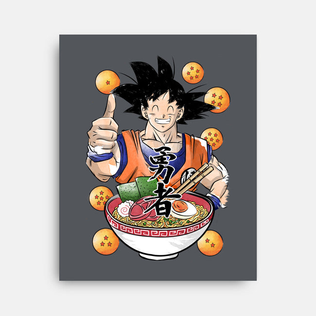 Saiyan Ramen-none stretched canvas-DrMonekers