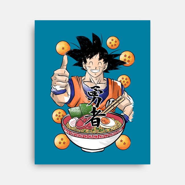 Saiyan Ramen-none stretched canvas-DrMonekers