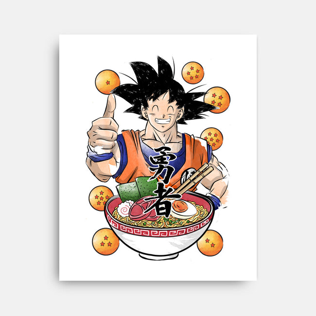 Saiyan Ramen-none stretched canvas-DrMonekers