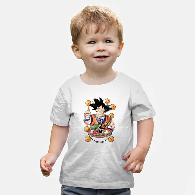 Saiyan Ramen-baby basic tee-DrMonekers