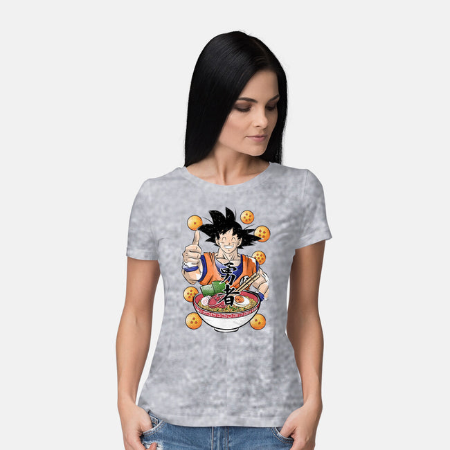 Saiyan Ramen-womens basic tee-DrMonekers