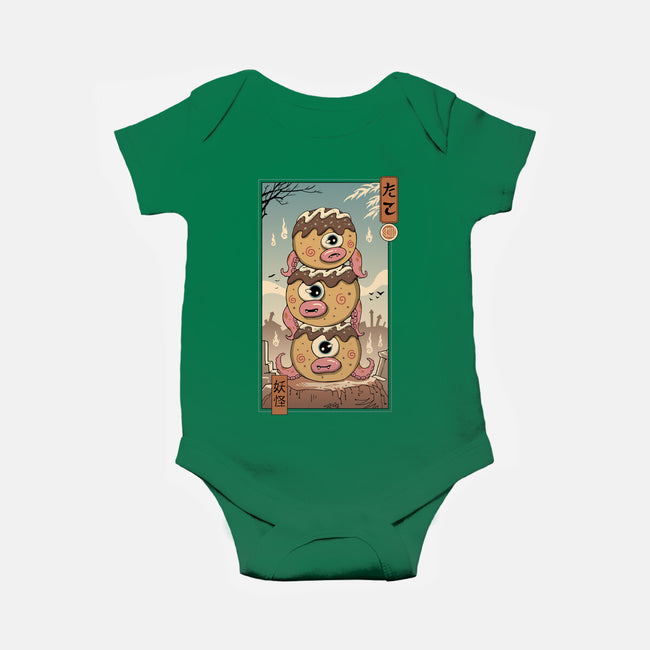 Yokai Takoyaki In Edo-baby basic onesie-vp021