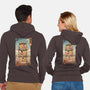 Yokai Takoyaki In Edo-unisex zip-up sweatshirt-vp021