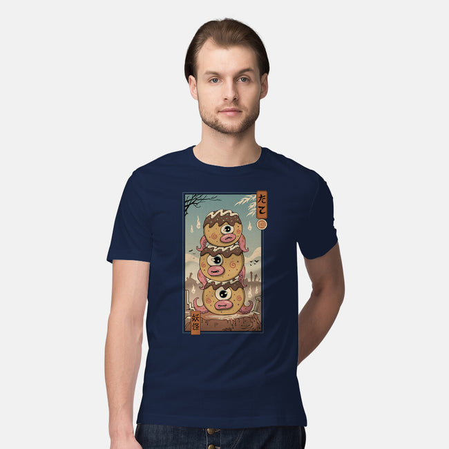 Yokai Takoyaki In Edo-mens premium tee-vp021