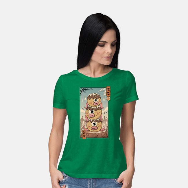 Yokai Takoyaki In Edo-womens basic tee-vp021