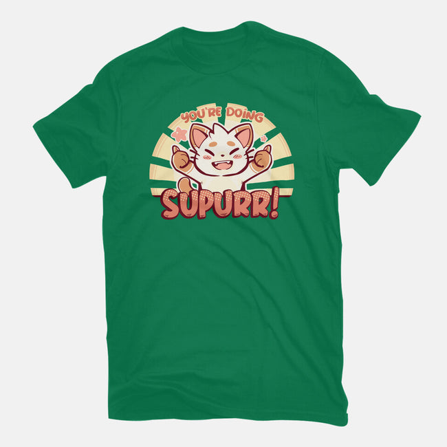 You're Doing SuPURR-womens fitted tee-TechraNova