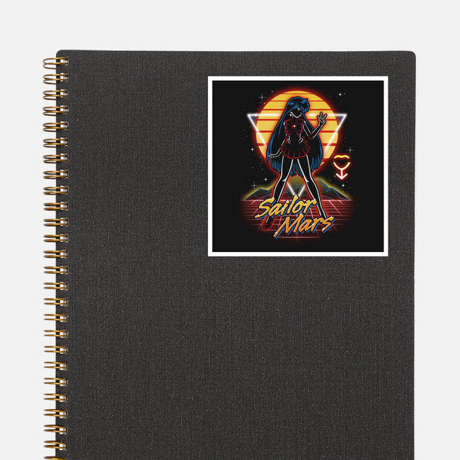 Retro Mars Guardian-none glossy sticker-Olipop