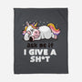Ask Me If I Give A Shit-none fleece blanket-eduely