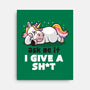 Ask Me If I Give A Shit-none stretched canvas-eduely