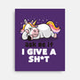 Ask Me If I Give A Shit-none stretched canvas-eduely