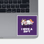 Ask Me If I Give A Shit-none glossy sticker-eduely