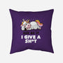 Ask Me If I Give A Shit-none non-removable cover w insert throw pillow-eduely