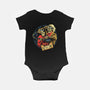 Time is Up-baby basic onesie-glitchygorilla