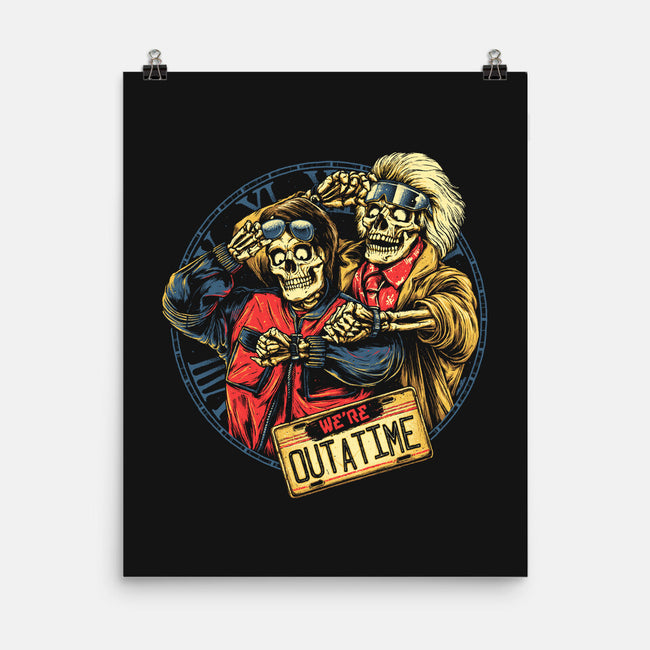 Time is Up-none matte poster-glitchygorilla