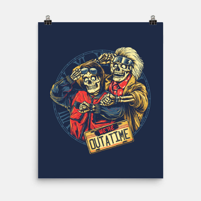 Time is Up-none matte poster-glitchygorilla