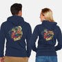 Time is Up-unisex zip-up sweatshirt-glitchygorilla