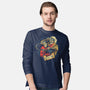 Time is Up-mens long sleeved tee-glitchygorilla
