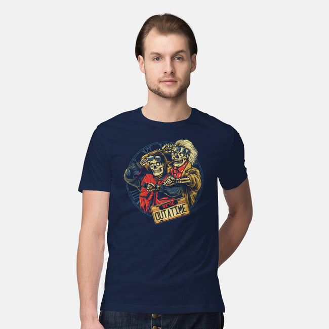 Time is Up-mens premium tee-glitchygorilla