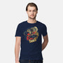 Time is Up-mens premium tee-glitchygorilla