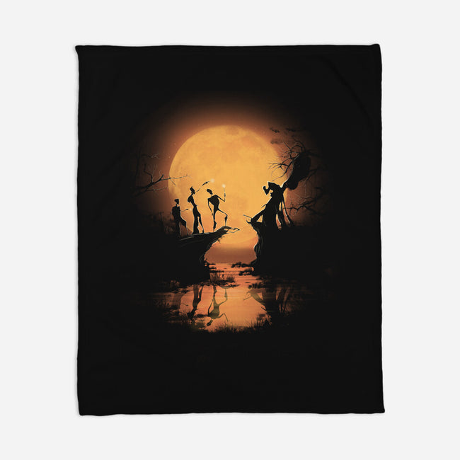 Hallows In Moonlight-none fleece blanket-fanfabio