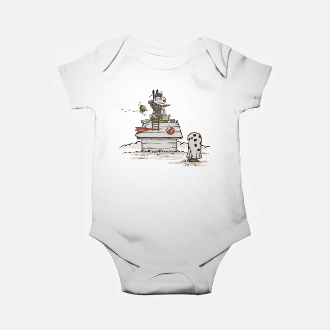 A Little Afraid Of That Ghost-baby basic onesie-kg07