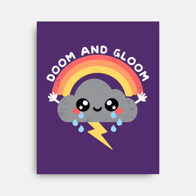 Doom And Gloom-none stretched canvas-NemiMakeit
